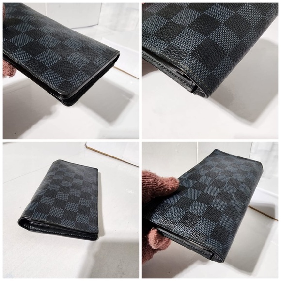 Authentic Louis Vuitton 2013 Damier Infini Brazza Wallet Grey/Black - Picture 10 of 14